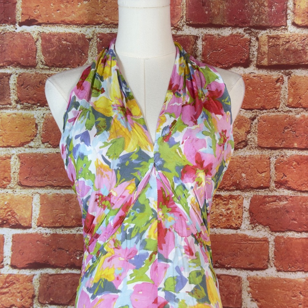 Lucy Paris Multicolor Floral Maxi Dress Size XS Cottagecore Coquette Boho‎ Flowy - Picture 6 of 14